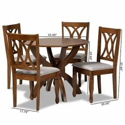 Baxton Studio April Dining Table & Chair 5-piece Set 15 Baxton Studio April Dining Table & Chair 5-piece Set -Baxton Studio Sales unnamed file 3026