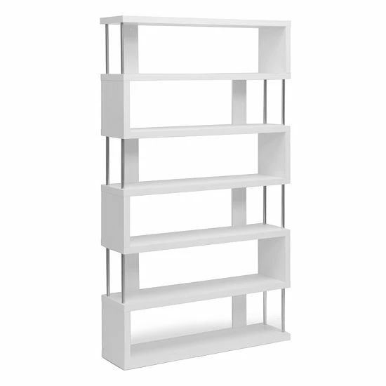 Baxton Studio Barnes 6-Shelf Modern Bookcase 1 Baxton Studio Barnes 6-Shelf Modern Bookcase