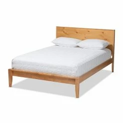 Baxton Studio Marana Oak Finish Bed -Baxton Studio Sales unnamed file 3031