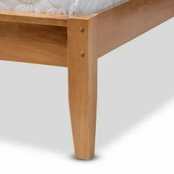 Baxton Studio Marana Oak Finish Bed -Baxton Studio Sales unnamed file 3034