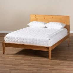 Baxton Studio Marana Oak Finish Bed -Baxton Studio Sales unnamed file 3035