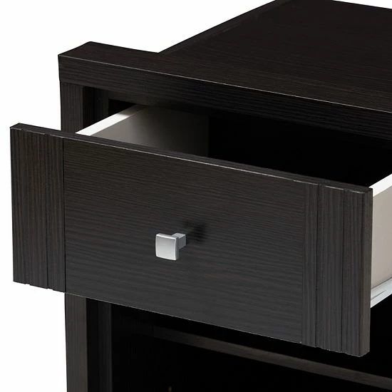 Baxton Studio Danette Espresso Nightstand 5 Baxton Studio Danette Espresso Nightstand - Image 5