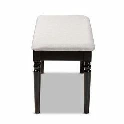 Baxton Studio Giovanni Dining Bench Sand Dark Brown -Baxton Studio Sales unnamed file 3051