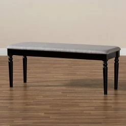 Baxton Studio Giovanni Dining Bench Sand Dark Brown -Baxton Studio Sales unnamed file 3054