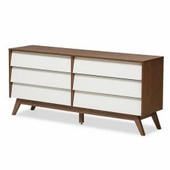 Baxton Studio Hildon 6-Drawer Dresser