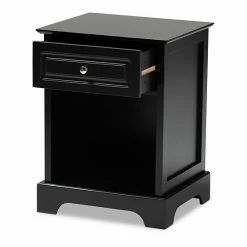 Baxton Studio Chase Nightstand Table Black 11 Baxton Studio Chase Nightstand Table Black -Baxton Studio Sales unnamed file 308