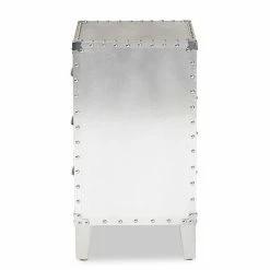 Baxton Studio Claude Silver 3-Drawer Nightstand 11 Baxton Studio Claude Silver 3-Drawer Nightstand -Baxton Studio Sales unnamed file 3092