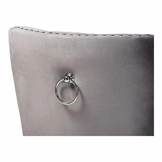 Baxton Studio Remy Dining Chair 2-Piece Set Gray Espresso 5 Baxton Studio Remy Dining Chair 2-Piece Set Gray Espresso - Image 5