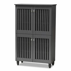 Baxton Studio Fernanda Charcoal Shoe Cabinet 7 Baxton Studio Fernanda Charcoal Shoe Cabinet -Baxton Studio Sales unnamed file 3103