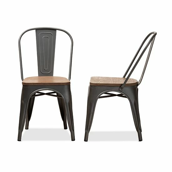 Baxton Studio Henri Dining Chair 2-piece Set 3 Baxton Studio Henri Dining Chair 2-piece Set - Image 3