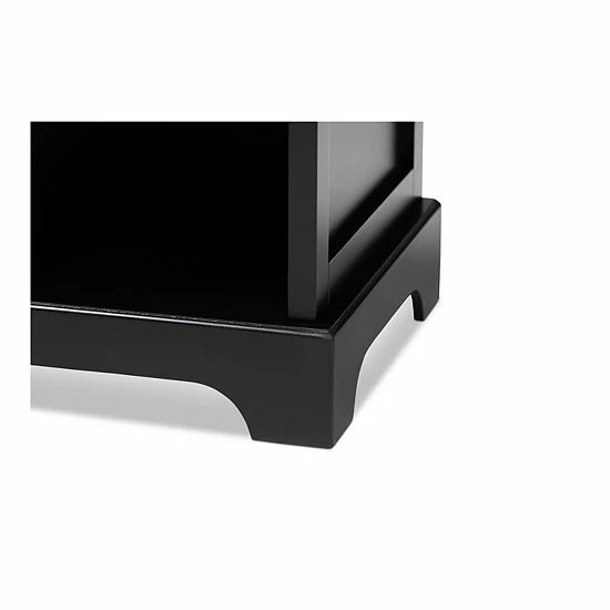 Baxton Studio Chase Nightstand Table Black 6 Baxton Studio Chase Nightstand Table Black - Image 6