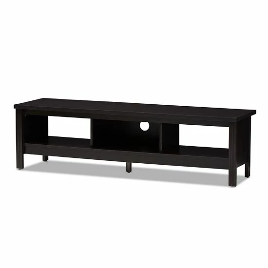 Baxton Studio Callie Espresso TV Stand 1 Baxton Studio Callie Espresso TV Stand