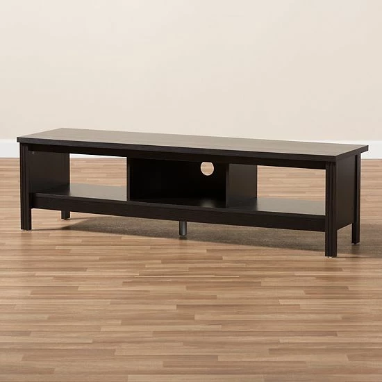 Baxton Studio Callie Espresso TV Stand 2 Baxton Studio Callie Espresso TV Stand - Image 2