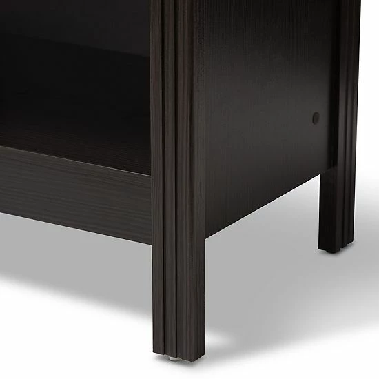 Baxton Studio Callie Espresso TV Stand 3 Baxton Studio Callie Espresso TV Stand - Image 3