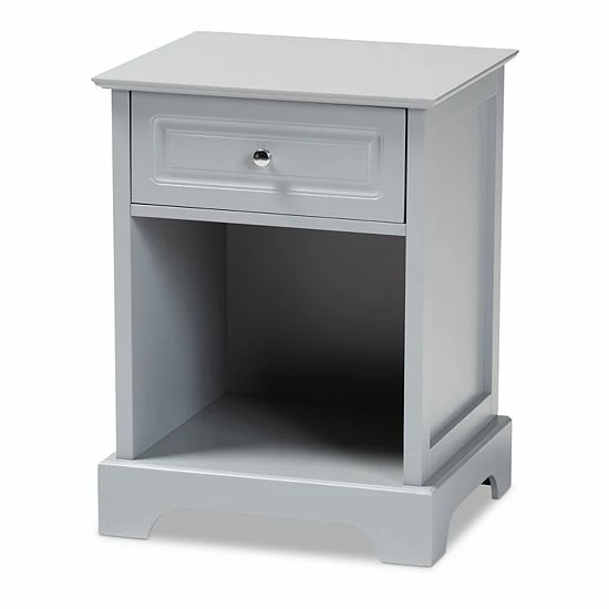 Baxton Studio Chase Nightstand Table Black 7 Baxton Studio Chase Nightstand Table Black - Image 7