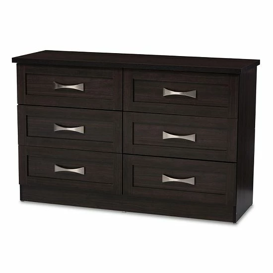 Baxton Studio Colburn 6-Drawer Dresser 1 Baxton Studio Colburn 6-Drawer Dresser