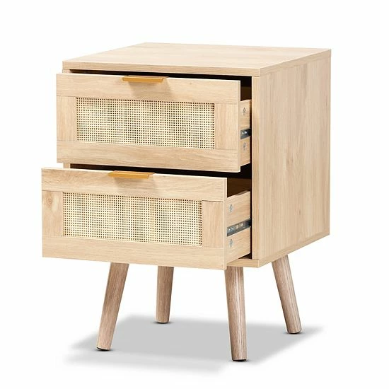 Baxton Studio Baird Nightstand 3 Baxton Studio Baird Nightstand - Image 3