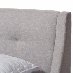 Baxton Studio Louvain Bed Gray Beige 10 Baxton Studio Louvain Bed Gray Beige -Baxton Studio Sales unnamed file 3170