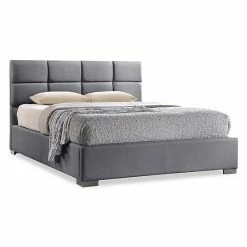 Baxton Studio Sophie Tufted Upholstered Bed Gray