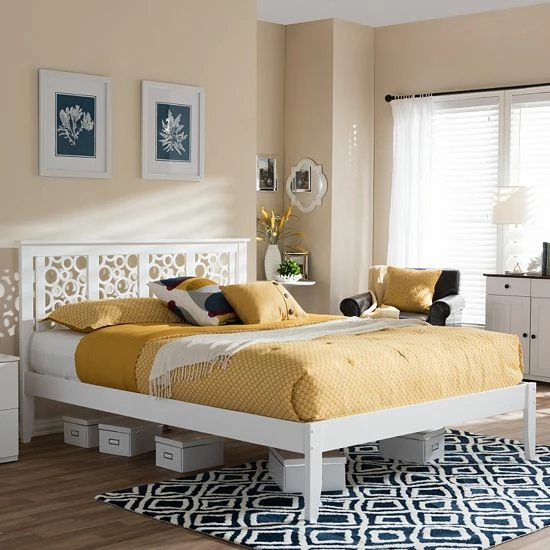 Baxton Studio Celine Circles Platform Bed 1 Baxton Studio Celine Circles Platform Bed