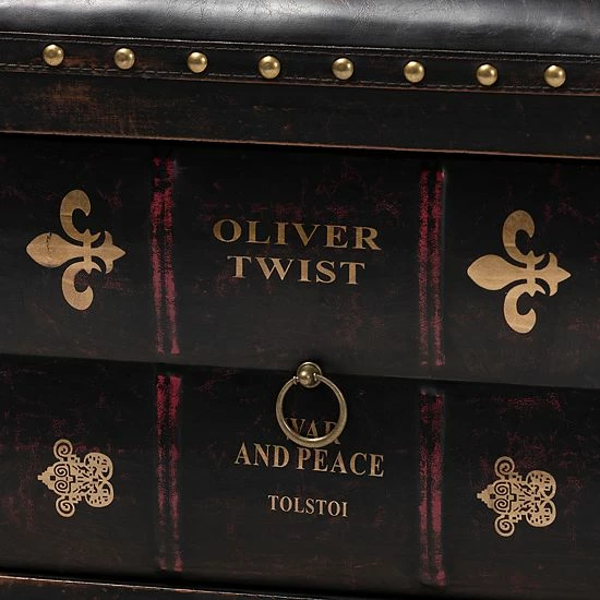 Baxton Studio Charlier Brown Ottoman 4 Baxton Studio Charlier Brown Ottoman - Image 4