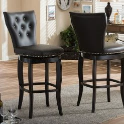 Baxton Studio Leonice Faux-Leather Swivel Counter Stool 2-piece Set White Faux Leather 7 Baxton Studio Leonice Faux-Leather Swivel Counter Stool 2-piece Set White Faux Leather -Baxton Studio Sales unnamed file 3249