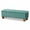Baxton Studio Hannah Storage Ottoman Navy