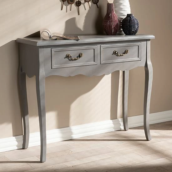 Baxton Studio Capucine White Console Table 2 Baxton Studio Capucine White Console Table - Image 2