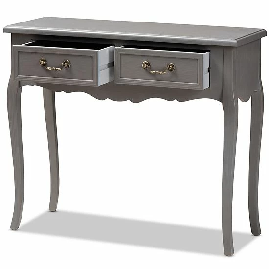 Baxton Studio Capucine White Console Table 7 Baxton Studio Capucine White Console Table - Image 7