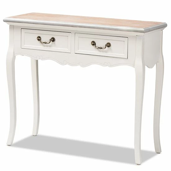 Baxton Studio Capucine White Console Table 9 Baxton Studio Capucine White Console Table - Image 9