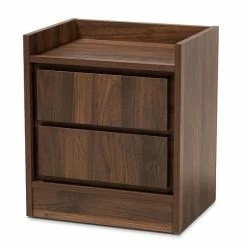 Baxton Studio Hale Nightstand Table Walnut Brown 14 Baxton Studio Hale Nightstand Table Walnut Brown -Baxton Studio Sales unnamed file 329