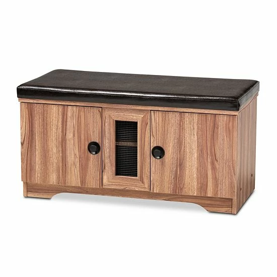 Baxton Studio Valina Shoe Cabinet 1 Baxton Studio Valina Shoe Cabinet