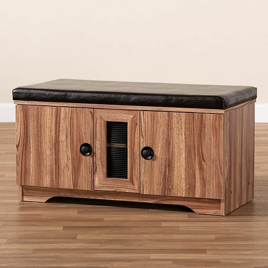 Baxton Studio Valina Shoe Cabinet 3 Baxton Studio Valina Shoe Cabinet - Image 3