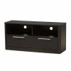 Baxton Studio Modern TV Stand Dark Brown