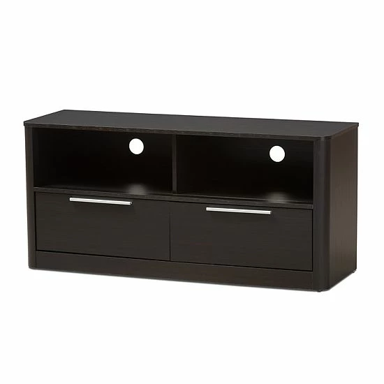 Baxton Studio Modern TV Stand Dark Brown 1 Baxton Studio Modern TV Stand Dark Brown