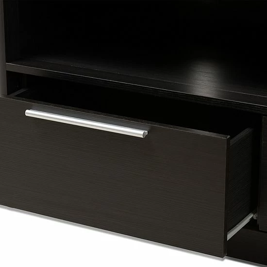 Baxton Studio Modern TV Stand Dark Brown 2 Baxton Studio Modern TV Stand Dark Brown - Image 2