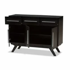 Baxton Studio Mid-Century 3-Drawer Sideboard Medium Brown 8 Baxton Studio Mid-Century 3-Drawer Sideboard Medium Brown -Baxton Studio Sales unnamed file 3349