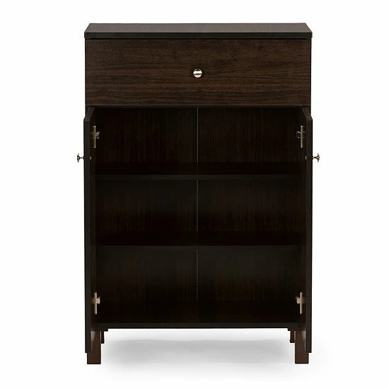 Baxton Studio Felda Modern Shoe Cabinet 2 Baxton Studio Felda Modern Shoe Cabinet - Image 2