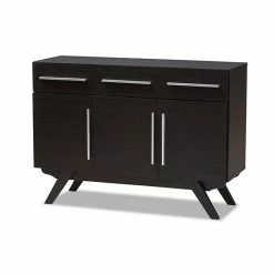 Baxton Studio Mid-Century 3-Drawer Sideboard Medium Brown 10 Baxton Studio Mid-Century 3-Drawer Sideboard Medium Brown -Baxton Studio Sales unnamed file 3351