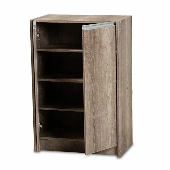 Baxton Studio Langston Shoe Floor Cabinet 3 Baxton Studio Langston Shoe Floor Cabinet - Image 3