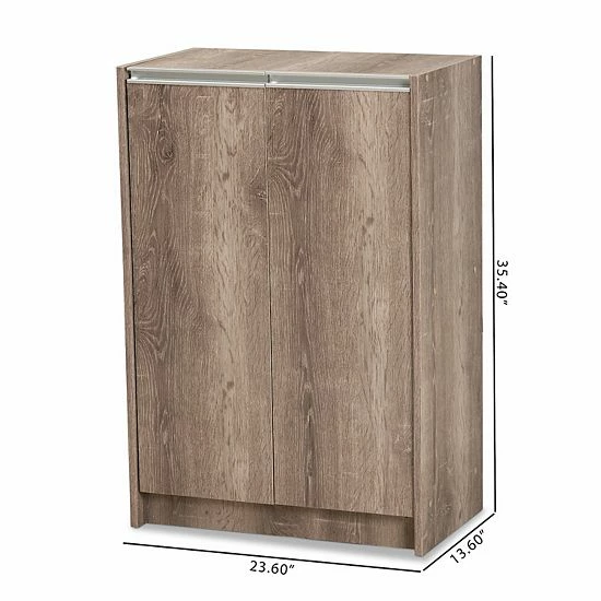 Baxton Studio Langston Shoe Floor Cabinet 8 Baxton Studio Langston Shoe Floor Cabinet - Image 8