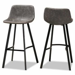 Baxton Studio Tani Counter Stool 2-Piece Set