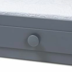 Baxton Studio Cintia Twin Trundle Bed White -Baxton Studio Sales unnamed file 3389