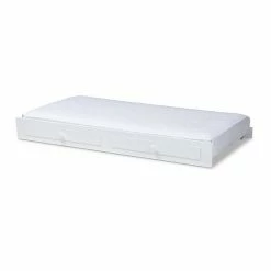 Baxton Studio Cintia Twin Trundle Bed White -Baxton Studio Sales unnamed file 3393