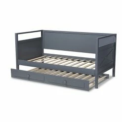 Baxton Studio Cintia Twin Daybed & Trundle Bed White 11 Baxton Studio Cintia Twin Daybed & Trundle Bed White -Baxton Studio Sales unnamed file 3396