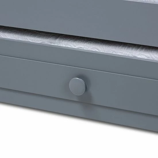 Baxton Studio Cintia Twin Daybed & Trundle Bed White 4 Baxton Studio Cintia Twin Daybed & Trundle Bed White - Image 4