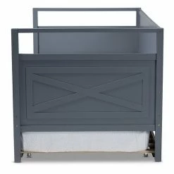 Baxton Studio Cintia Twin Daybed & Trundle Bed White 15 Baxton Studio Cintia Twin Daybed & Trundle Bed White -Baxton Studio Sales unnamed file 3400