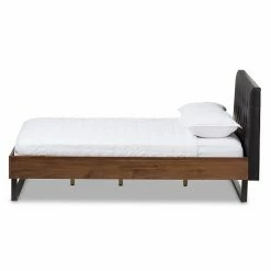 Baxton Studio Mitchell Industrial Platform Bed Light Beige -Baxton Studio Sales unnamed file 3409