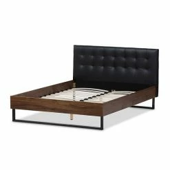 Baxton Studio Mitchell Industrial Platform Bed Light Beige -Baxton Studio Sales unnamed file 3410