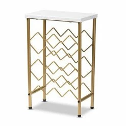 Baxton Studio Ramona Wine Bottle Floor Decor